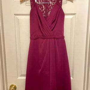 Beautiful Wine short bridesmaid dress